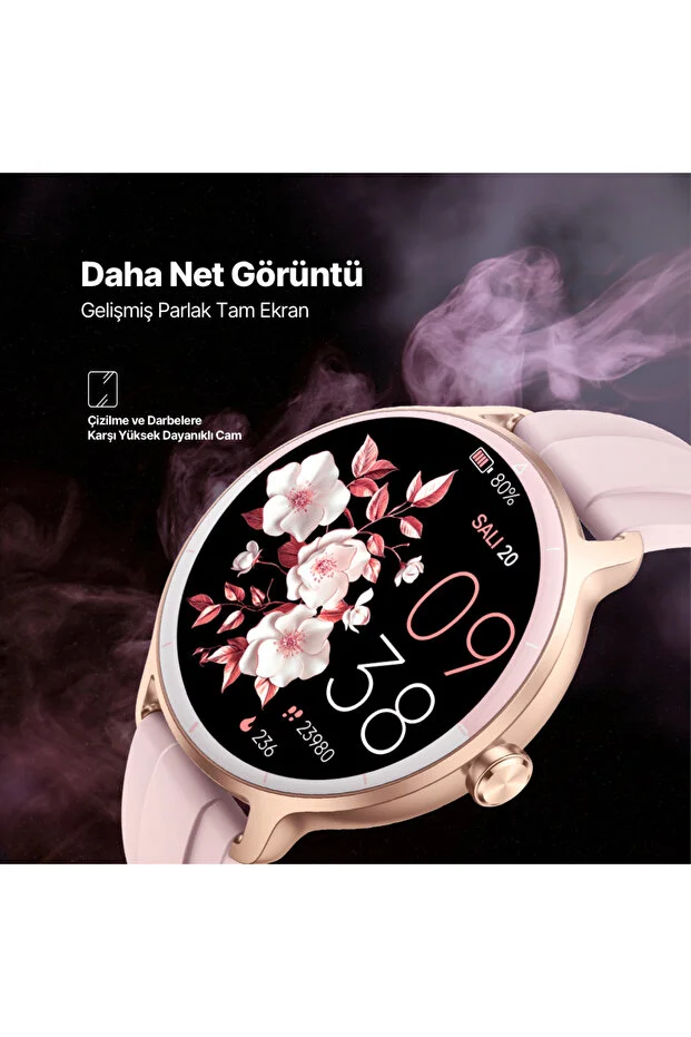 Tempus 44 Mm Yuvarlak Kasa Akıllı Saat Altın